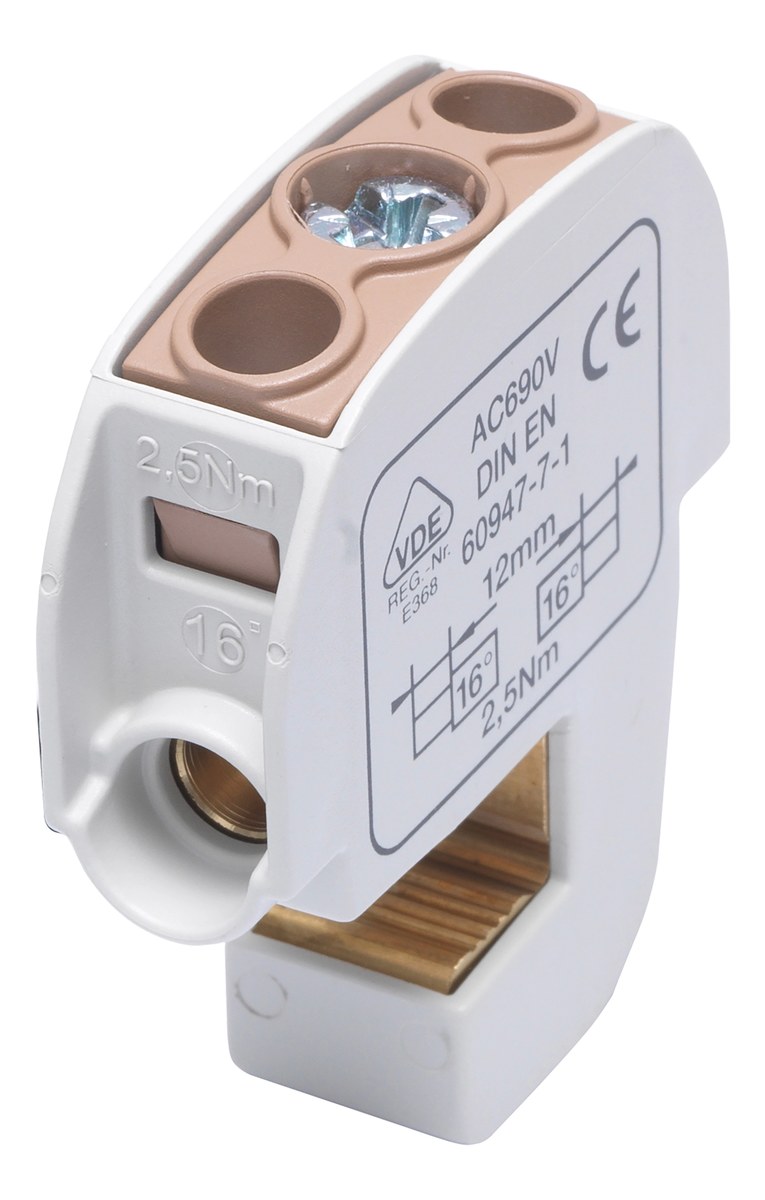 Isolierter Schienenanschluss Sbb 16 86105 Simblock, Braun