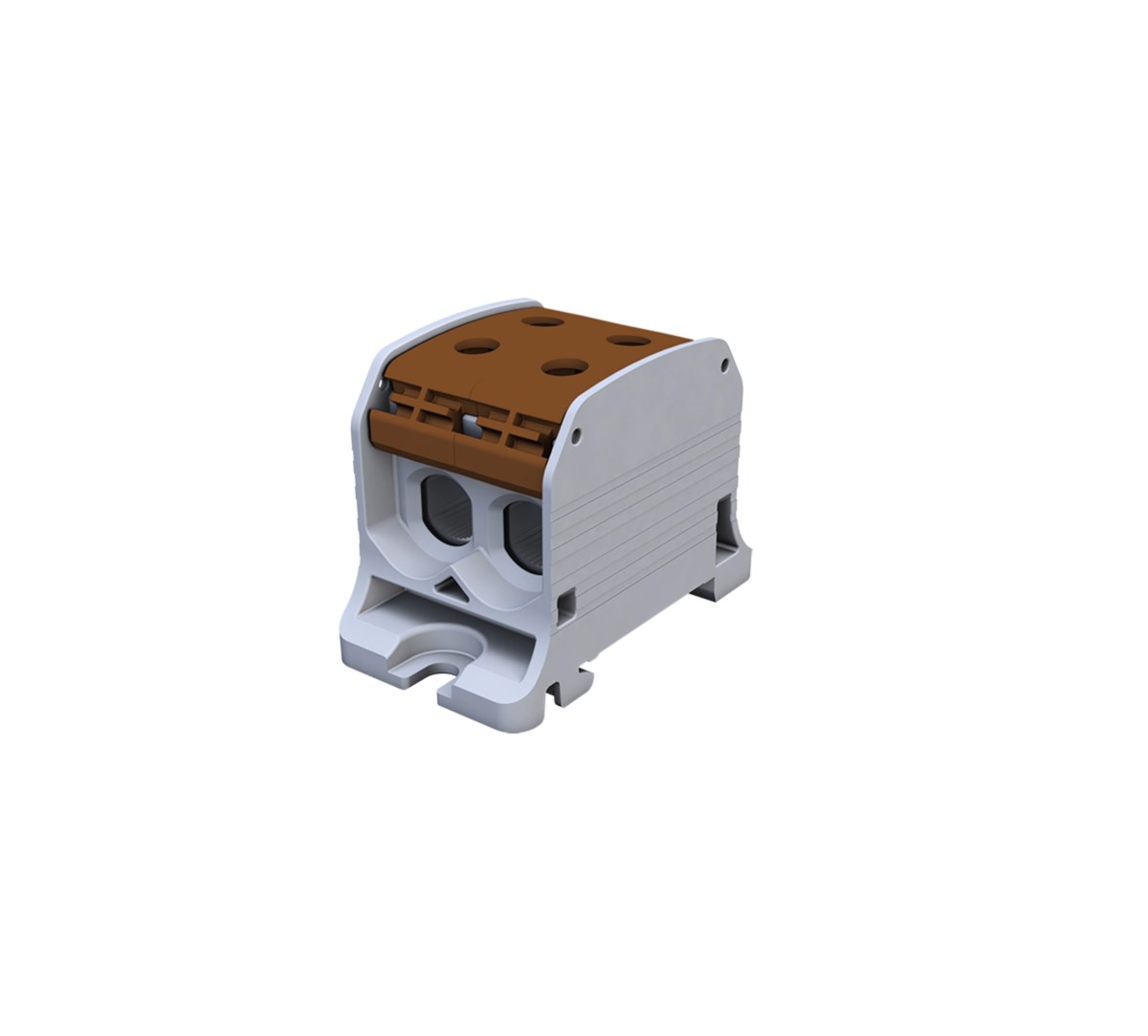 Gewindeschienenverbinder Simblock Stb 50-2 – Al/cu, 87320, Braun