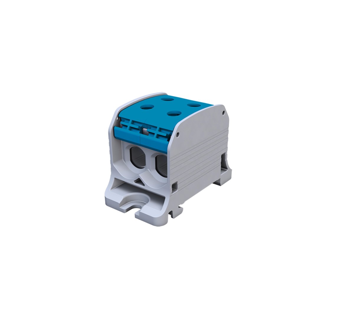 Gewindeschienenverbinder Simblock Stb 50-2 – Al/cu, 87320, Blau