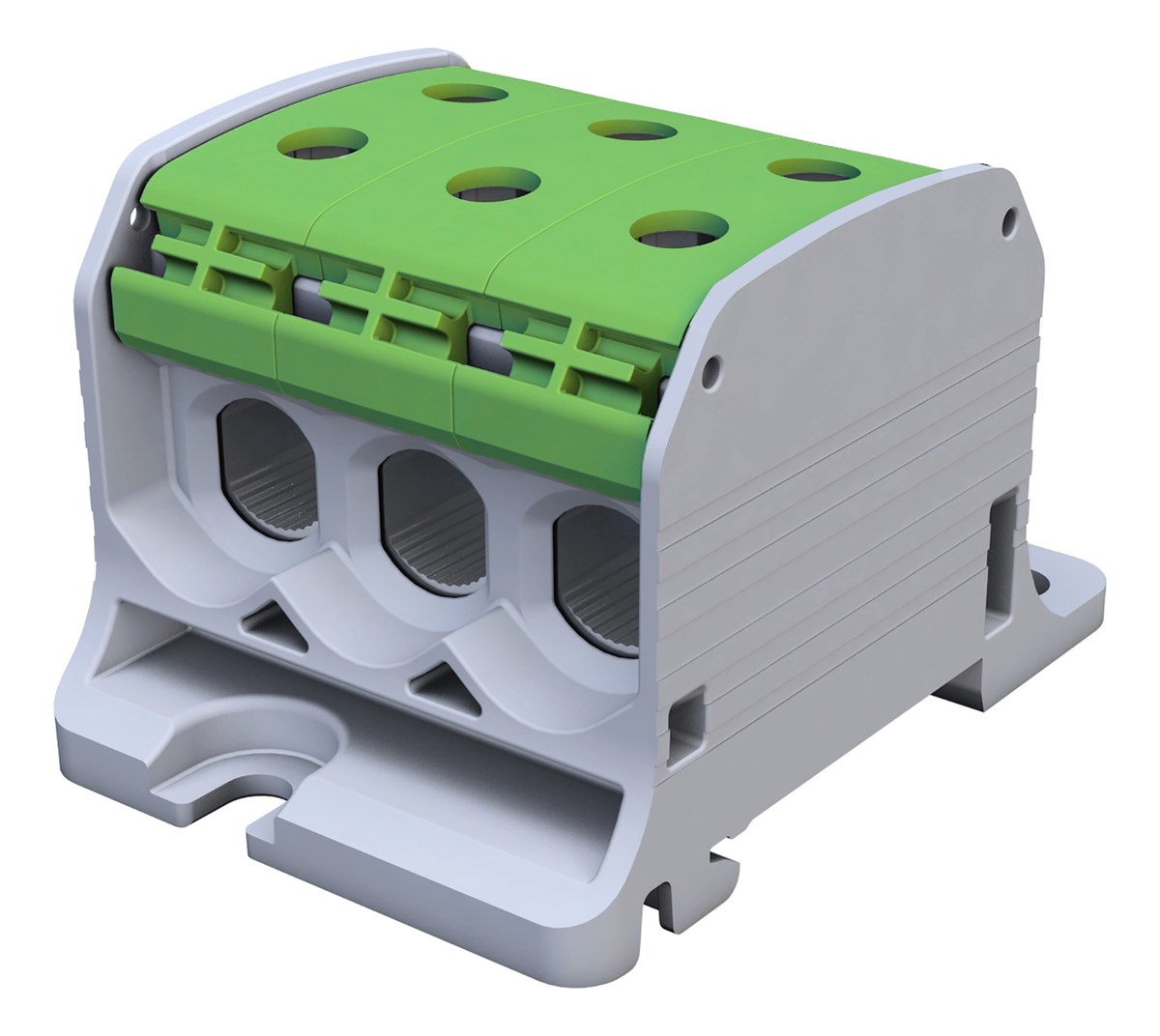 Gewindeschienenverbinder Stb 50-3 Al/cu 87360 Simblock, Grün