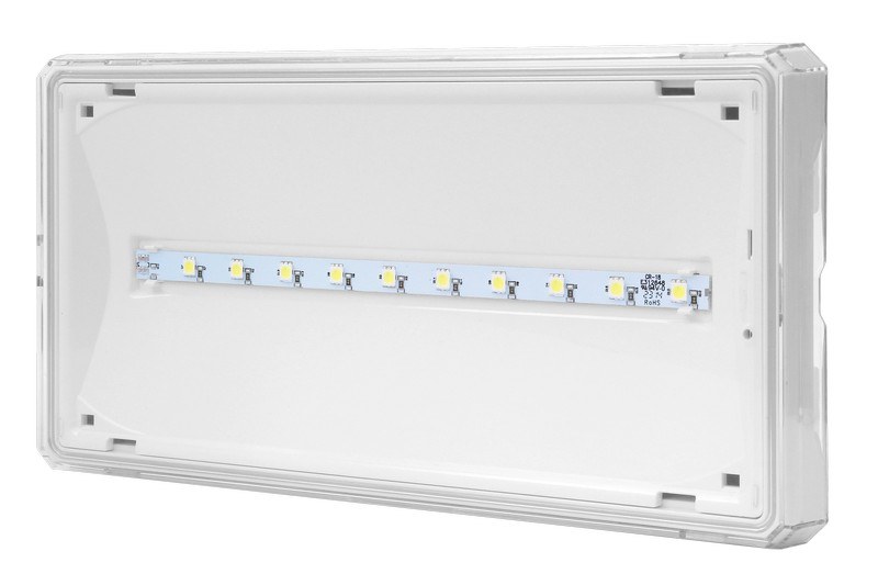 Notausgangsleuchte Ip65 Led 3w 3h Einwegleuchte At Weiß