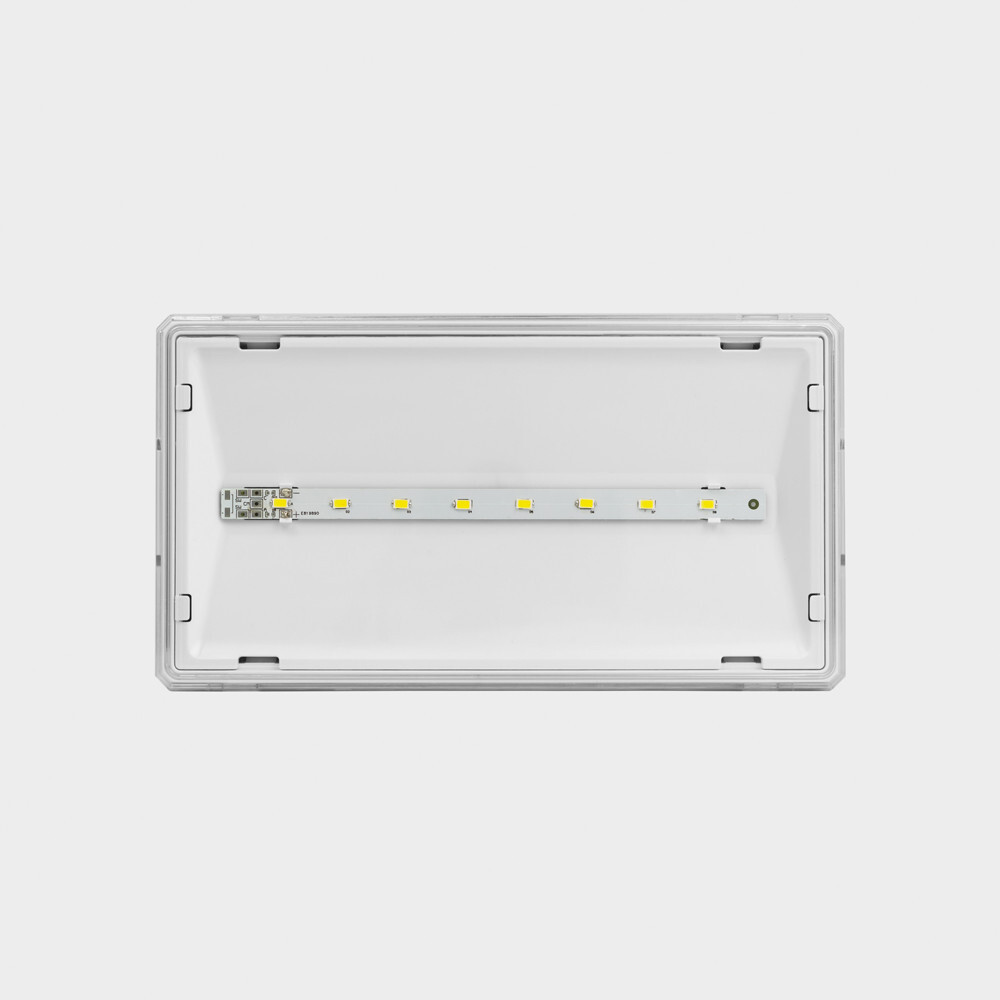 Notausgangsleuchte S Led Ip65 2w 1h Einwegleuchte At Weiß + Htr-heizung