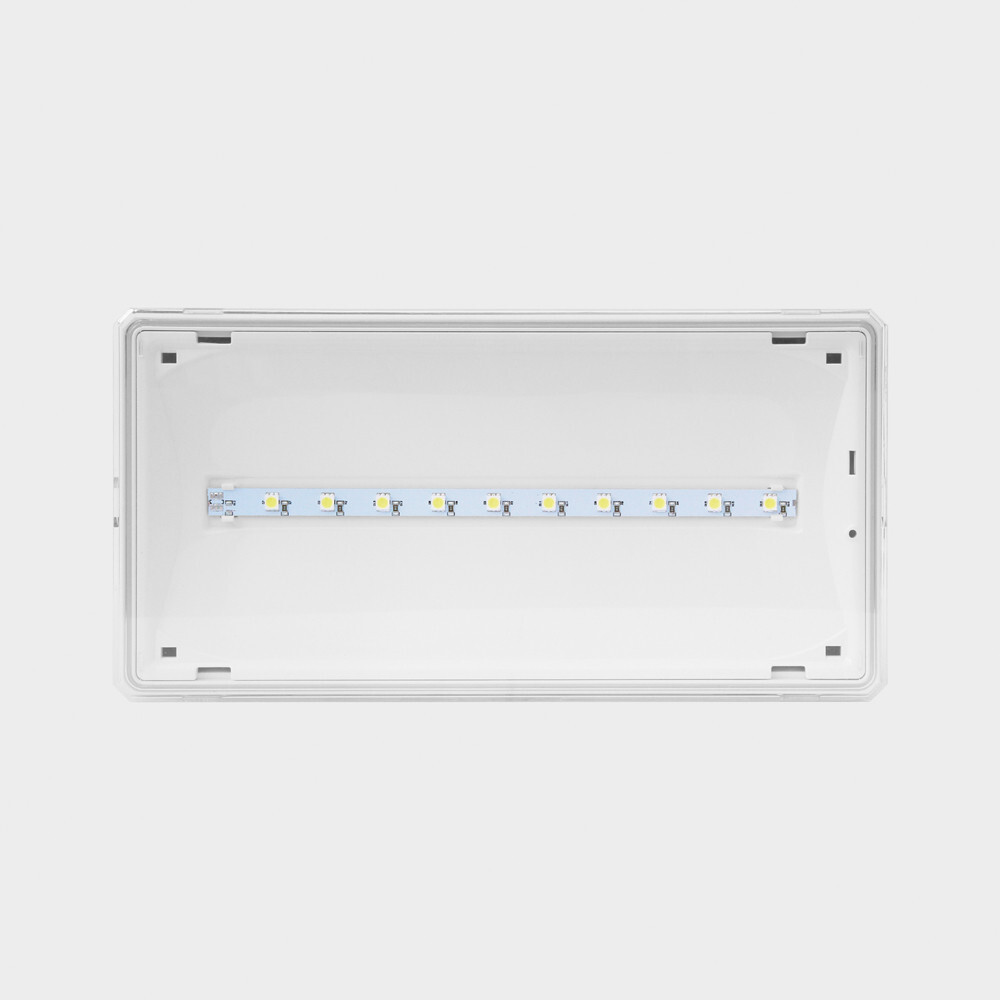 Notausgangsleuchte M Eco Led Ip65 3w 1h Einwegleuchte At Weiß Ete/3w/e/