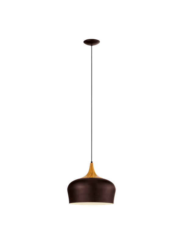 EGLO OBREGON Hängeleuchte, braun, creme, eiche