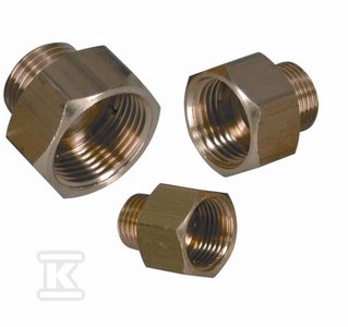 Hülsennippel-reduzierung 3/4" X 1/2" Messing