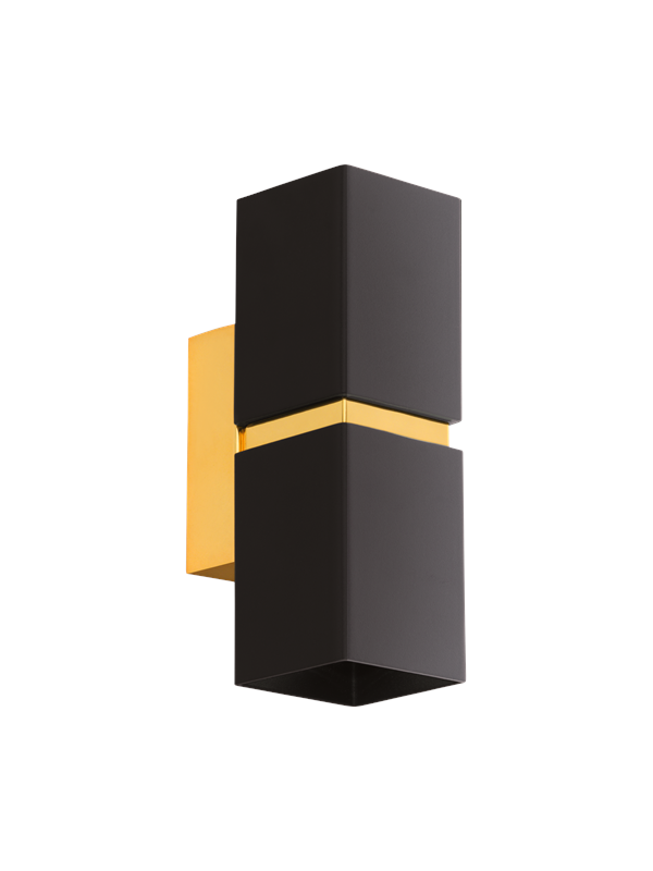 EGLO PASSA Wandleuchte, schwarz, gold