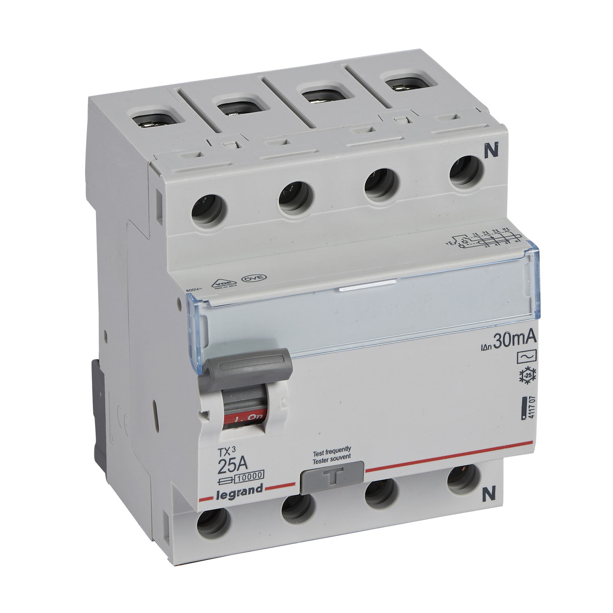 P304 4p 25a 30ma Fehlerstromschutzschalter Typ Ac Tx3