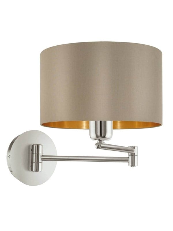 EGLO MASERLO Wandleuchte, taupe, gold