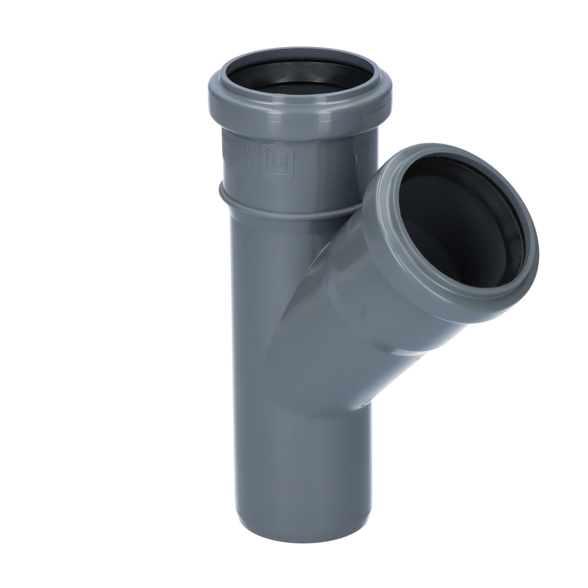 Pp-ht 50x50/45 Sanitär-t-stück, Für Interne Abwasserleitungen, Aschfarben,