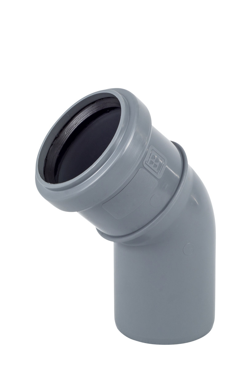Pp-ht 50/45 Sanitärbogen, Für Interne Abwasserleitungen, Aschfarben, Onn