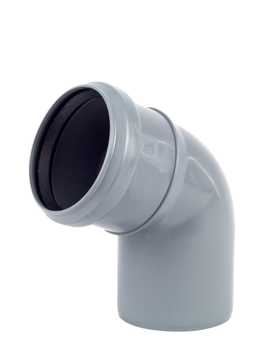 Pp-ht 110/67 Sanitärbogen, Für Interne Abwasserleitungen, Aschfarben, On