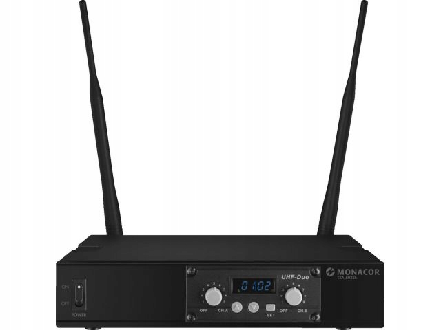 Monacor Txa-802sr – Dualer Mehrfrequenzempfänger, 863,1–864,9 Mhz
