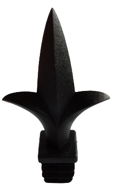 Endkappenprofil 20x20 Schwarze Pfeilspitze