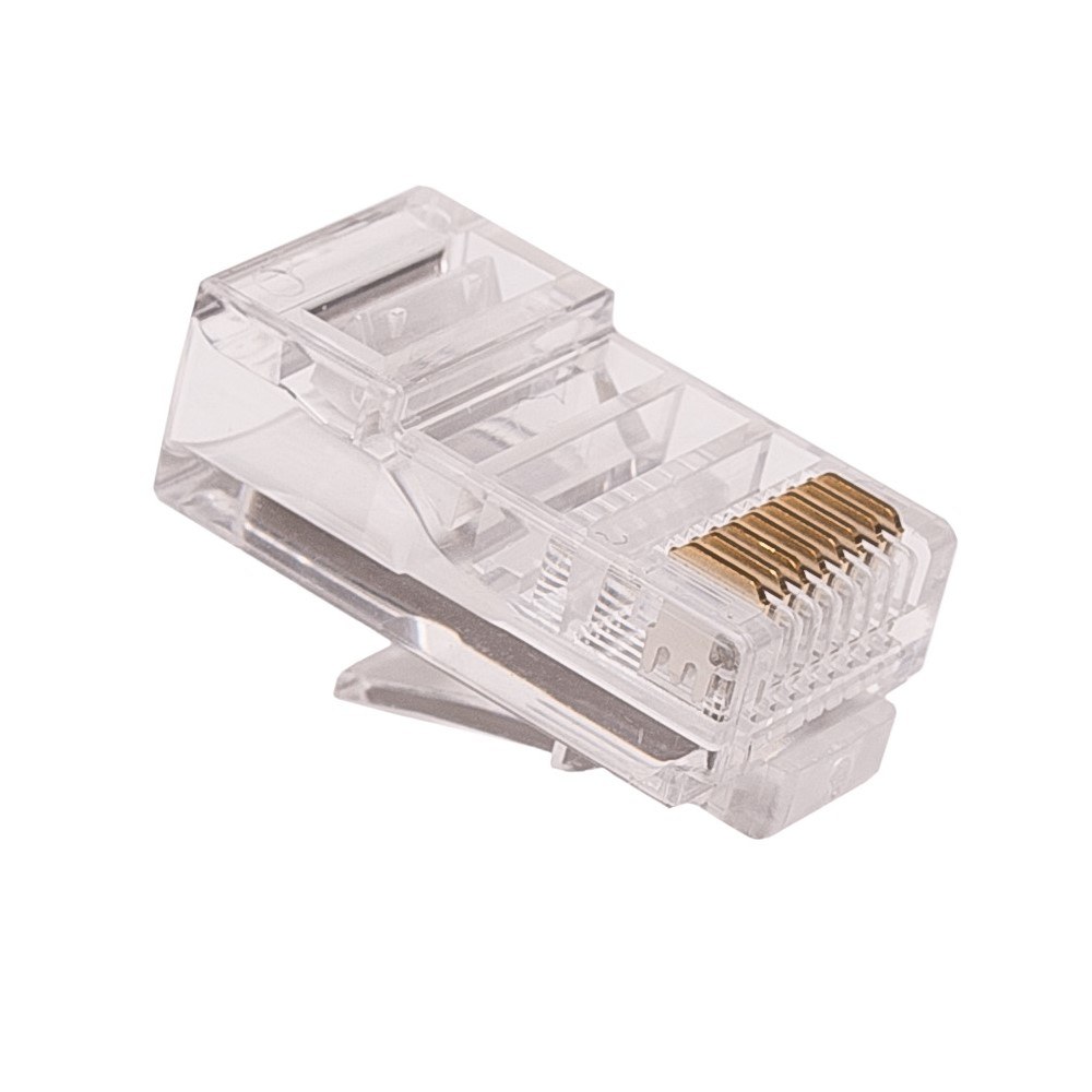 Rj45-stecker Kat. 5e Utp, Für Rundkabel, 100er-packung