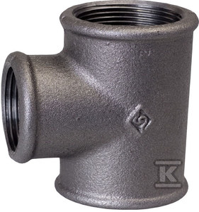 B1nr25 Reduzier-t-stück 5/4 X 1/2 X 5/4 Schwarz
