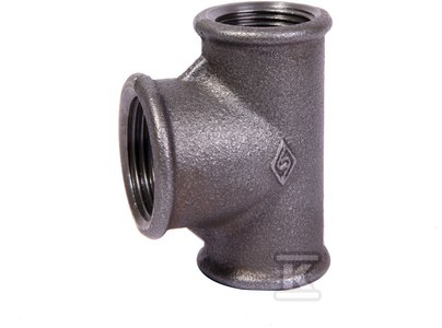2x1/2x2 Reduzier-t-stück Schwarz