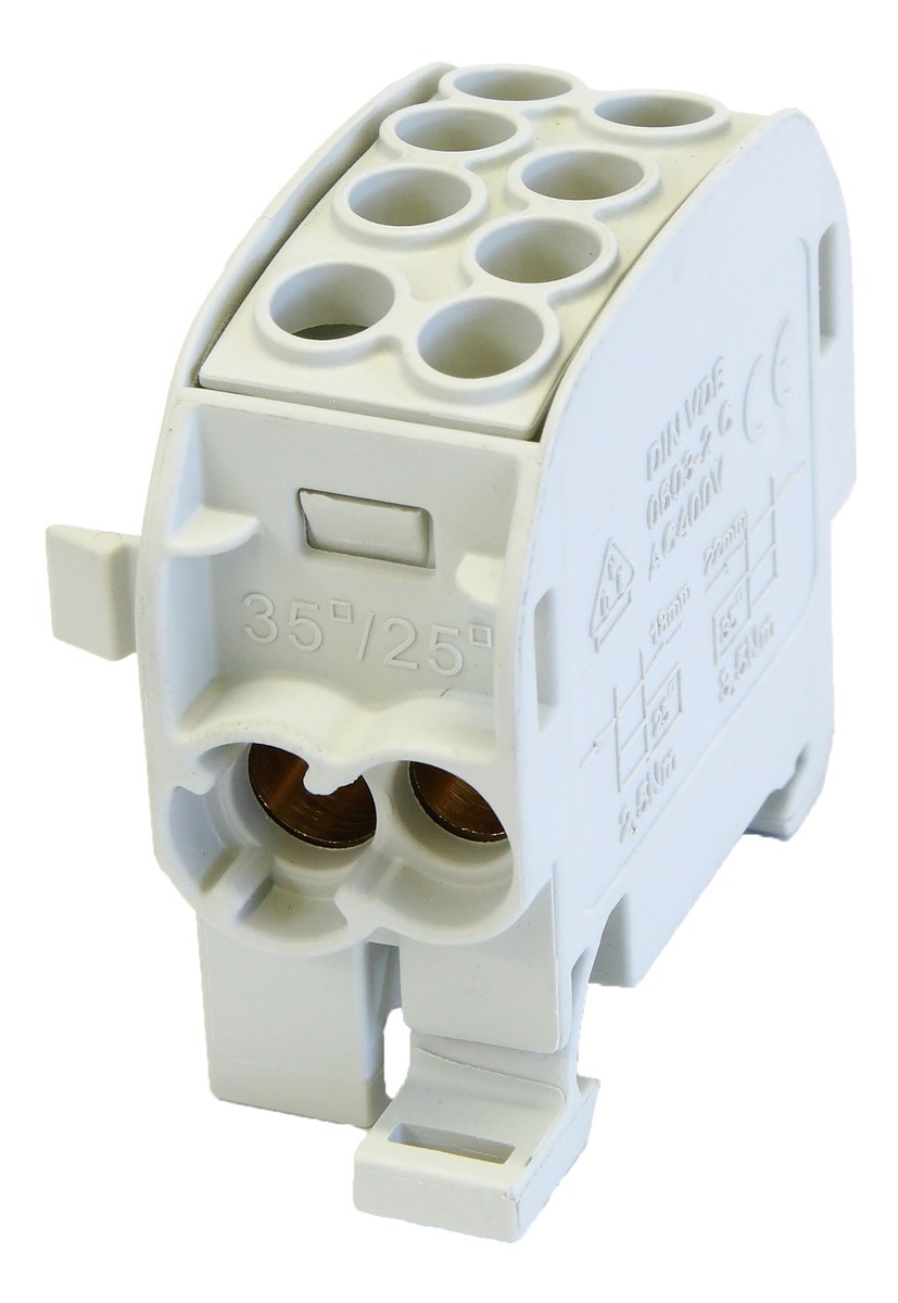 Scb 35 Al/cu 80210 Simblock-verteilerblock, Grau