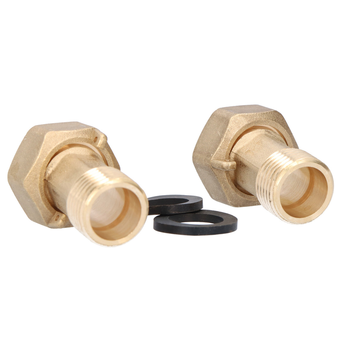 Messingverschraubungen Für Online-wasserzähler Dn20 (3/4"), Set: 2 Gz-verbinder