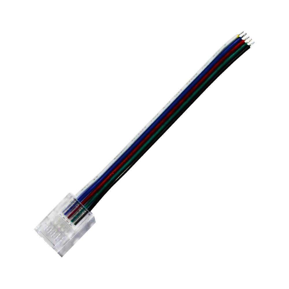 Schnellverbinder Für Rgbw-led-streifen, 5-polig, Smd, Ip20, Leiterplatte, 10 Mm Breites Isolierbandkabel, 10 Cm Lang