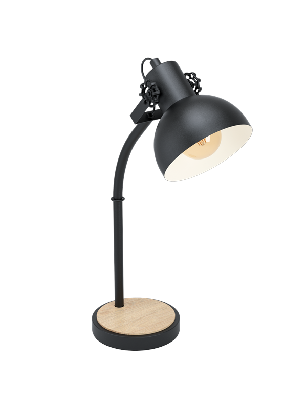 EGLO LUBENHAM Tischleuchte, schwarz, braun