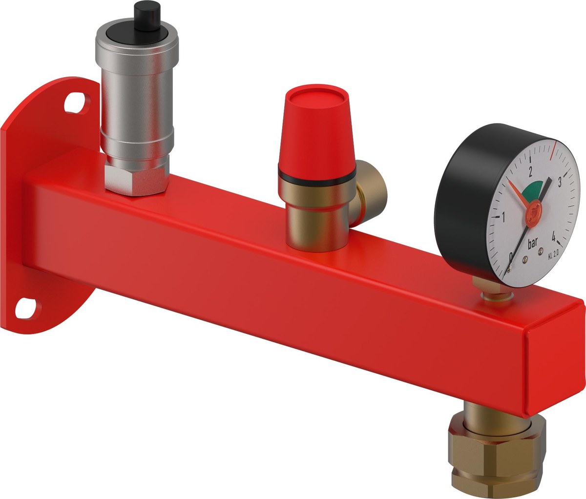 3-bar-sicherheitsgruppe Mit 3/4" Uponor Fluvia Gefäßanschluss