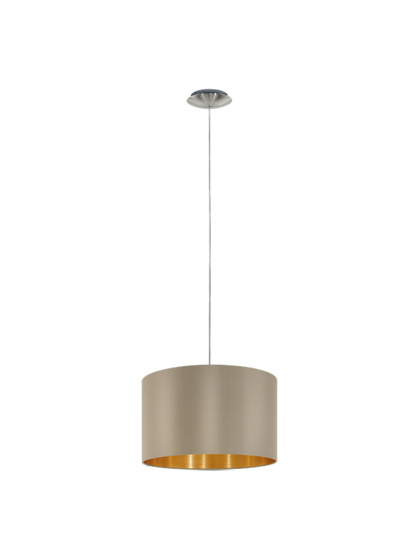 EGLO MASERLO Hängeleuchte, taupe, gold