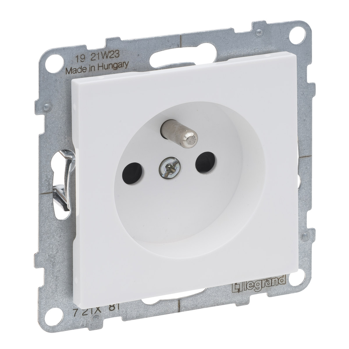 Steckdose 2p+z - - 16 A - 250 V - Automatische Klemmen, Weiß Suno