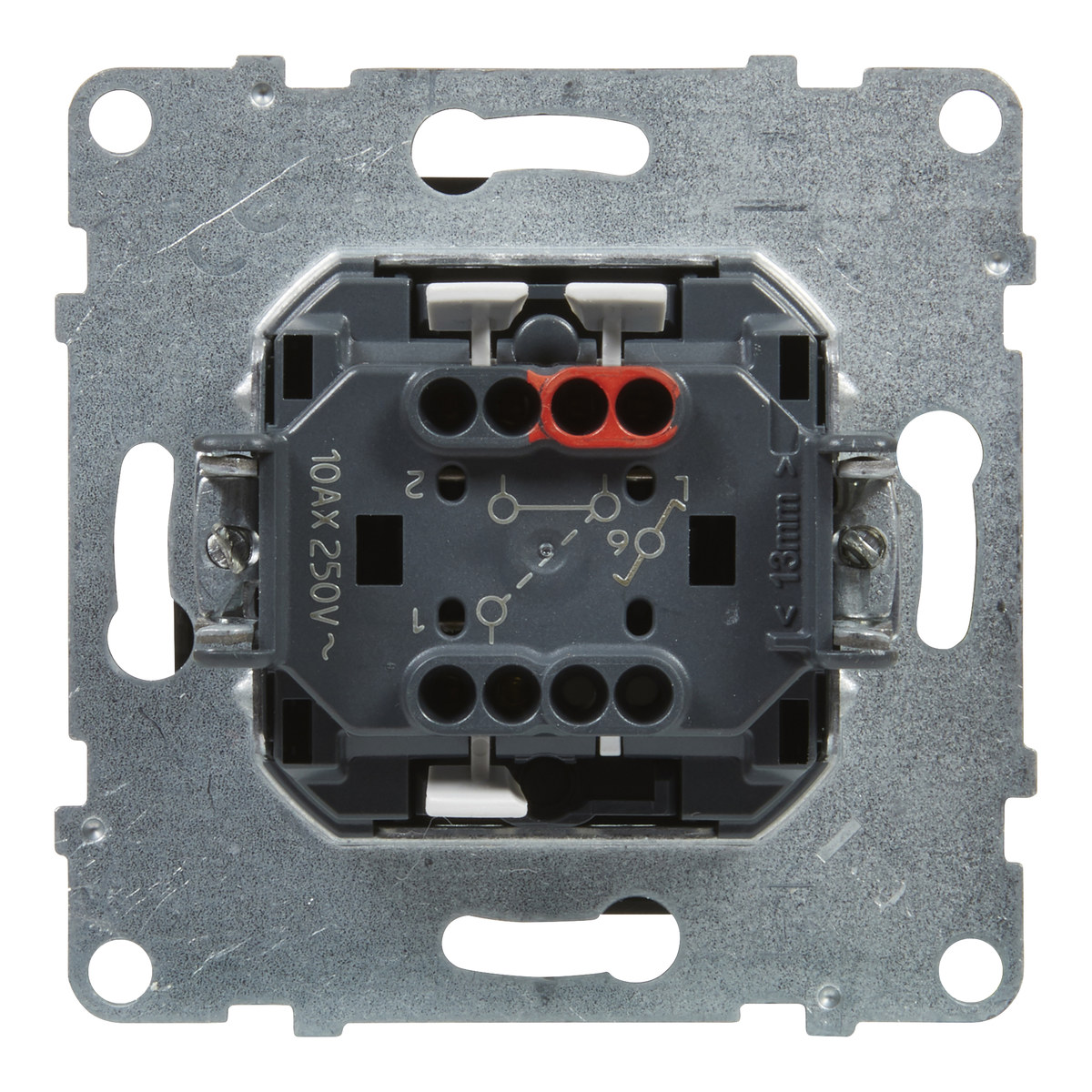 Treppenhausschalter - 10 Ax - 250 V - Automatische Klemmen, Schwarz Suno