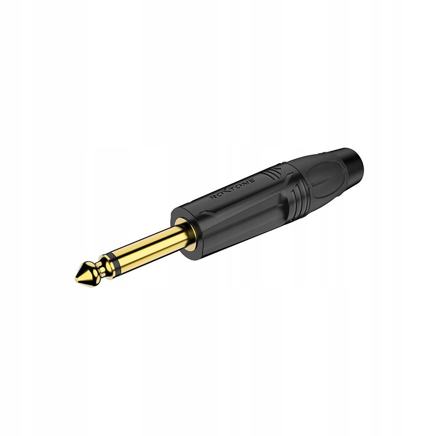 Roxtone Rj2p-bg 6,3-mm-monostecker, Schwarze Elektrophoretische Beschichtung, Vergoldet