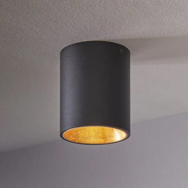 EGLO POLASSO Deckenleuchte, schwarz, gold