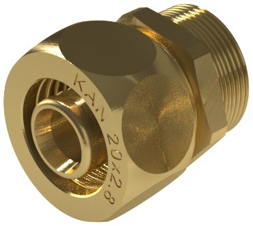 Ultraline Messing-schraubverbinder Gz - 14 G1/2