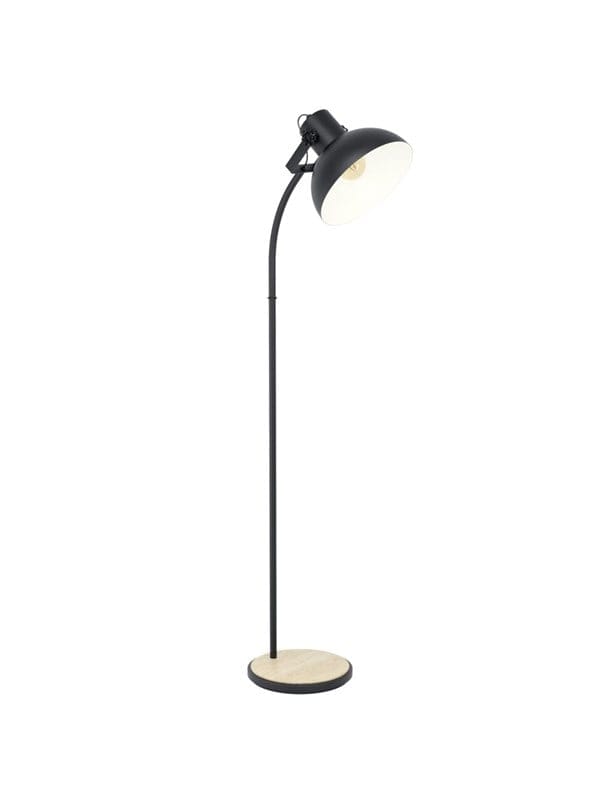 EGLO LUBENHAM Stehleuchte, schwarz, braun