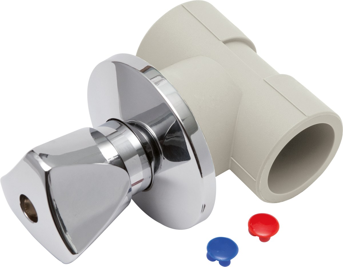 Verdecktes Pilzventil Mit Drehknopf Pp-r - 20