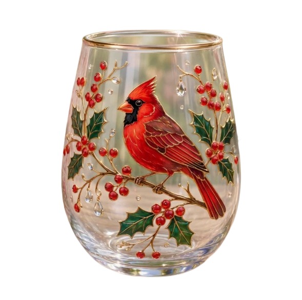 Klares, Mundgeblasenes Whiskyglas Mit Einem Niedlichen Tiermotiv