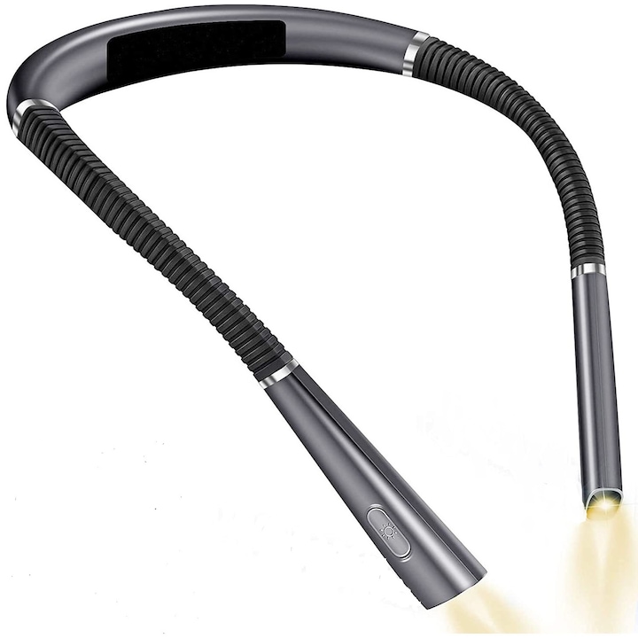 Tragbare Led-leselampe, Usb-aufladbar, Flexibel, 3 Lichtfarben Und 3 Helligkeitsstufen, Schwarz