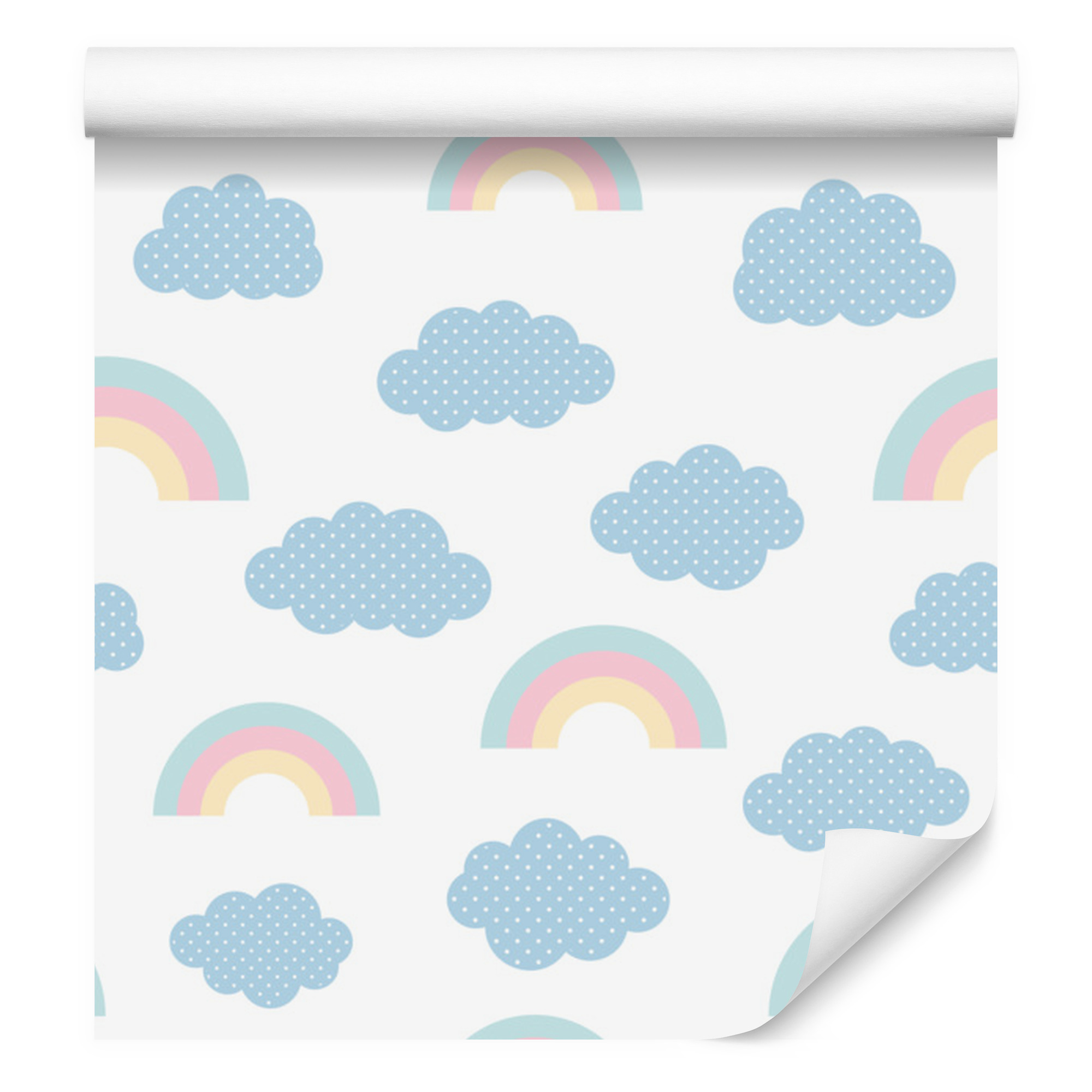 Regenbogen Vor Wolken – Tapete Für Wohn- Und Schlafzimmer, 50 X 1000 Cm