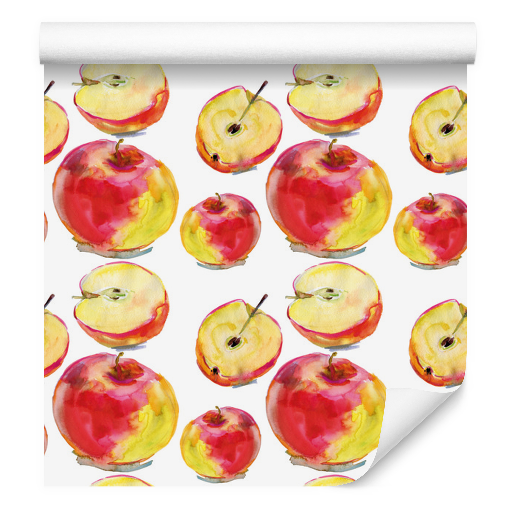 Tapete Mit Apfel- Und Früchtemotiven Für Wohn- Und Schlafzimmer, 50 X 1000 Cm