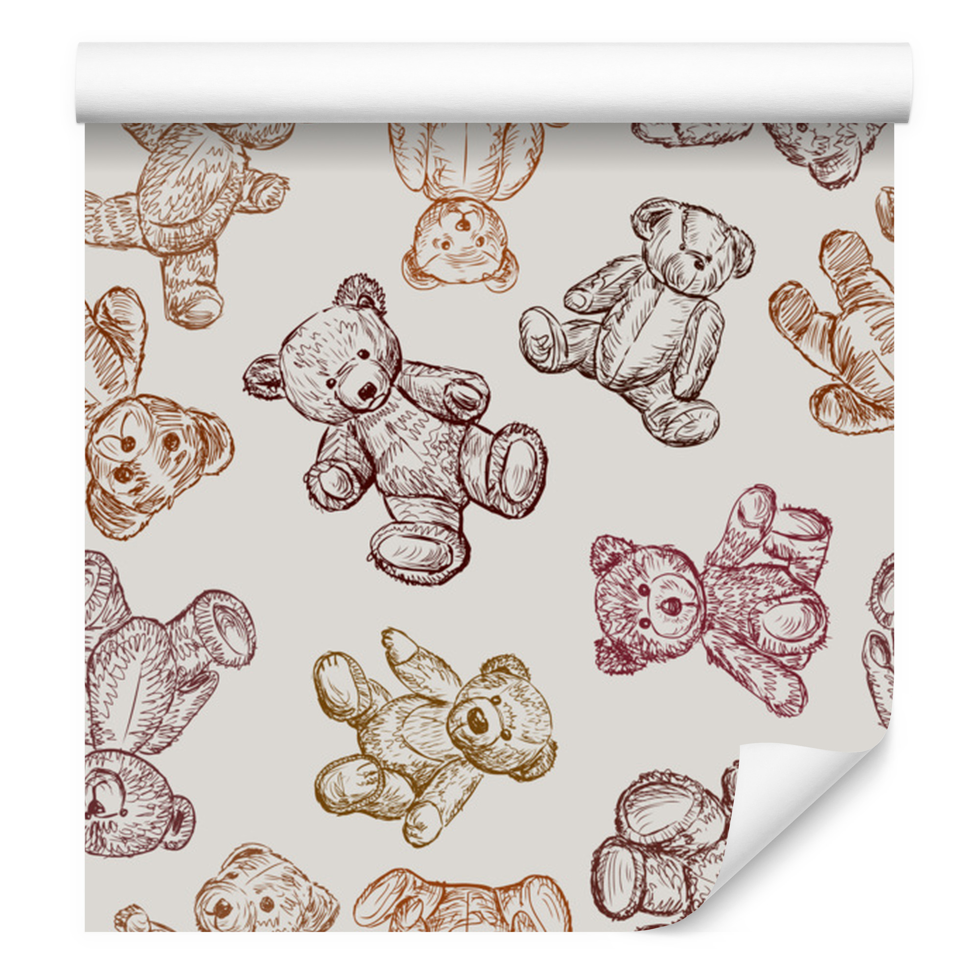 Teddybär-tapete Für Wohn- Und Schlafzimmer, 50 X 1000 Cm