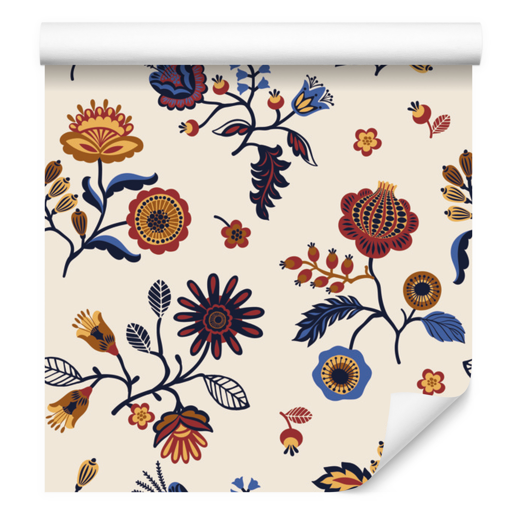 Tapete Mit Blumenmuster Für Wohn- Und Schlafzimmer, 50 X 1000 Cm