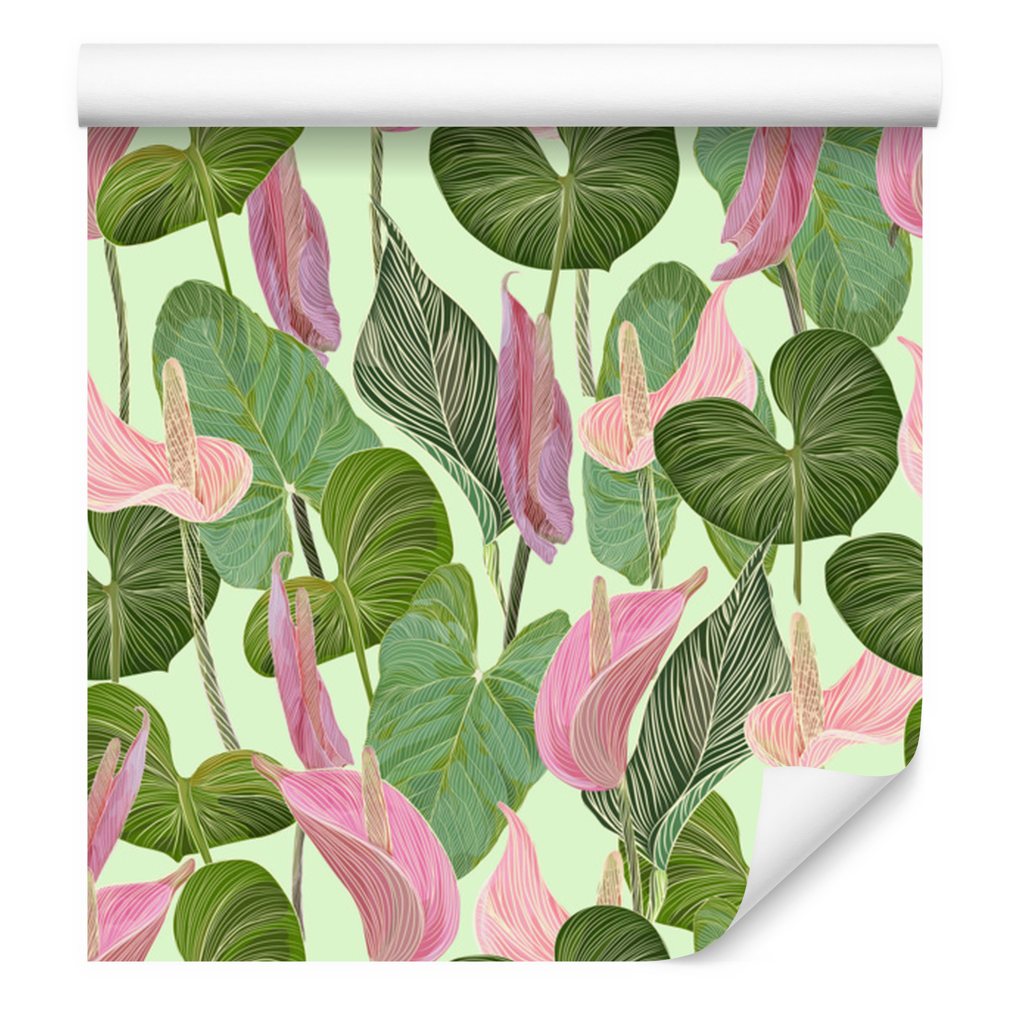 Bunte Blätter- Und Blumentapete Für Wohn- Und Schlafzimmer, 50 X 1000 Cm