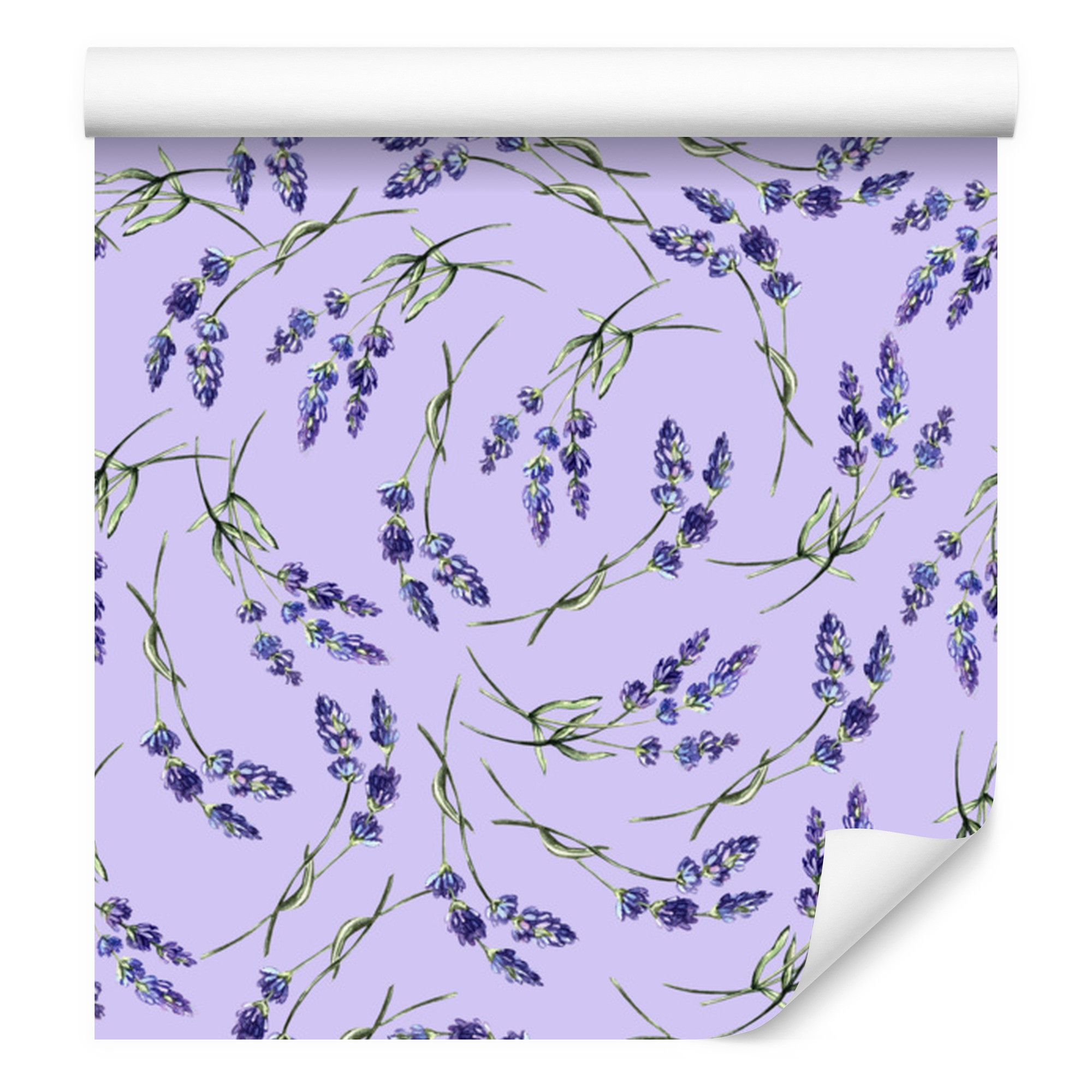 Natur-lavendel-tapete Für Wohn- Und Schlafzimmer, 50 X 1000 Cm