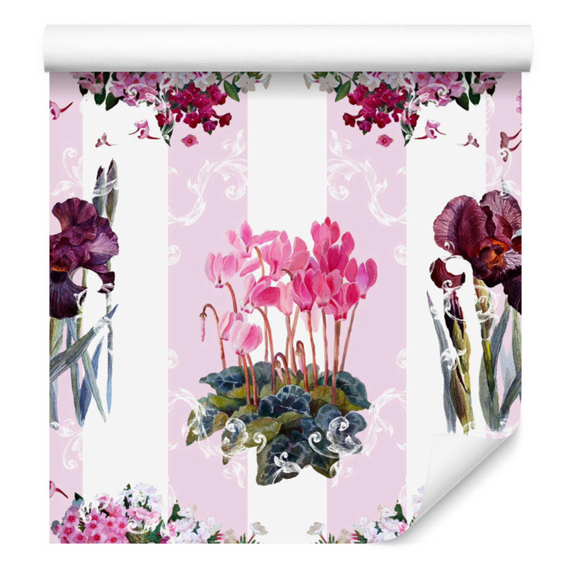 Tapete Mit Pflanzenmotiv, Blumen, Orchideen Und Naturmotiven Für Wohn- Und Schlafzimmer, 50 X 1000 Cm