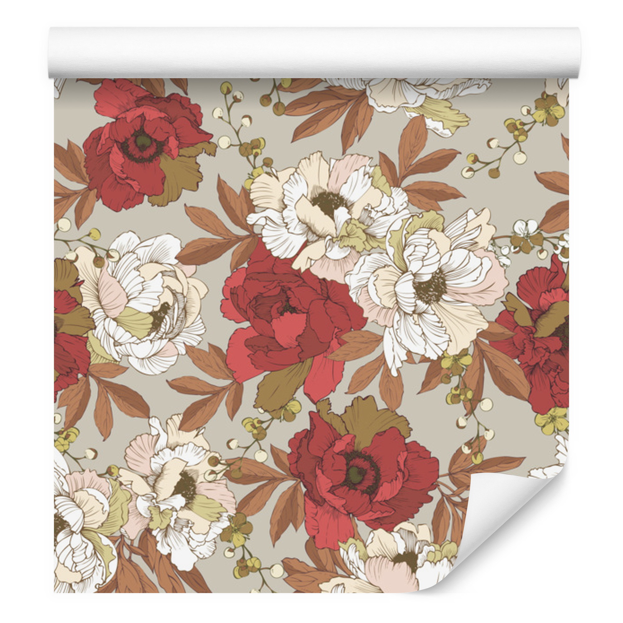 Bunte Blumenstrauß-tapete Für Wohn- Und Schlafzimmer, 50 X 1000 Cm