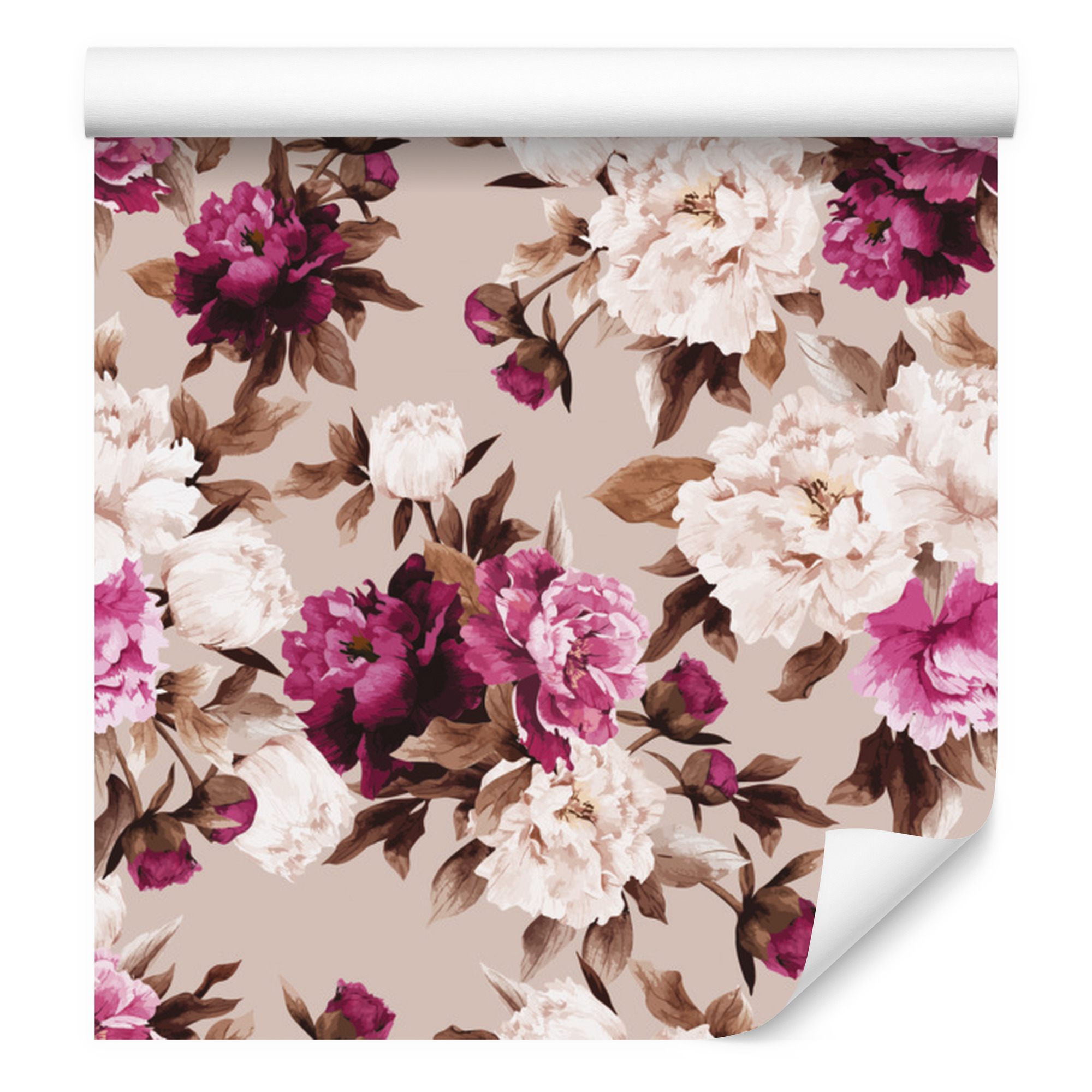 Schöne Florale Tapete Für Wohn- Und Schlafzimmer, 50 X 1000 Cm