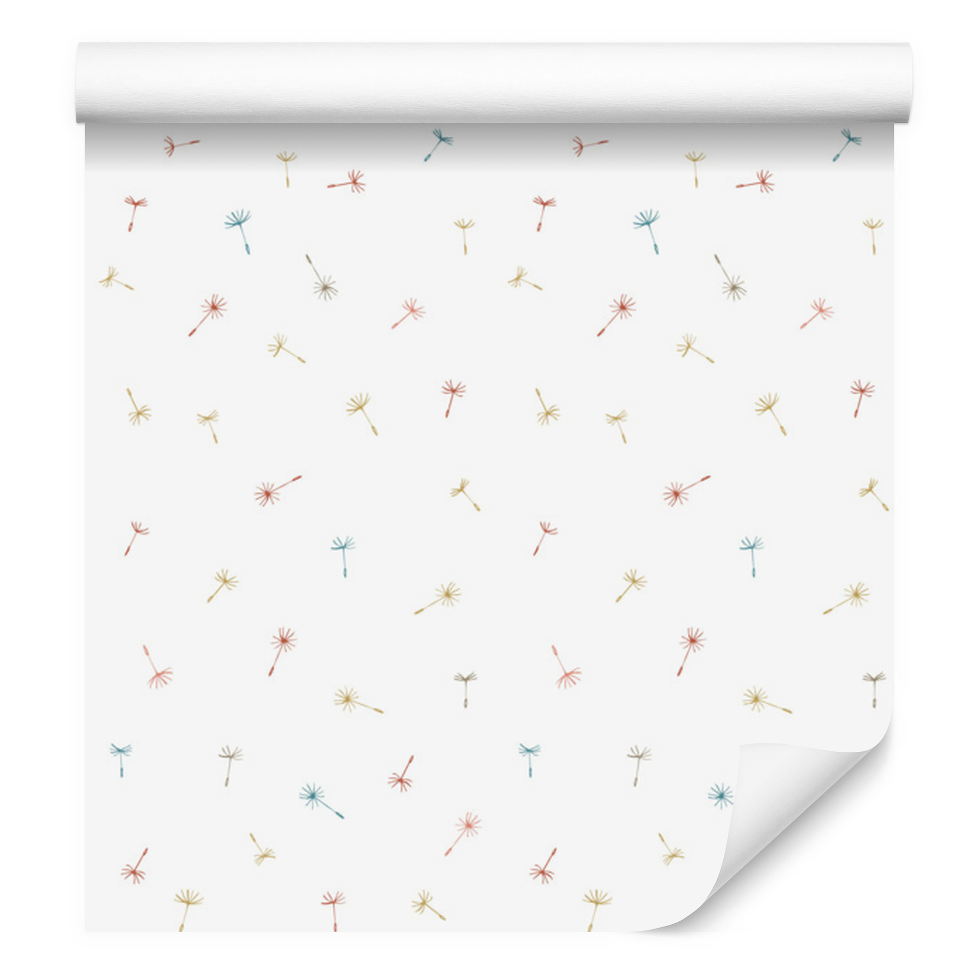 Bunte Löwenzahn-tapete Für Wohn- Und Schlafzimmer, 50 X 1000 Cm