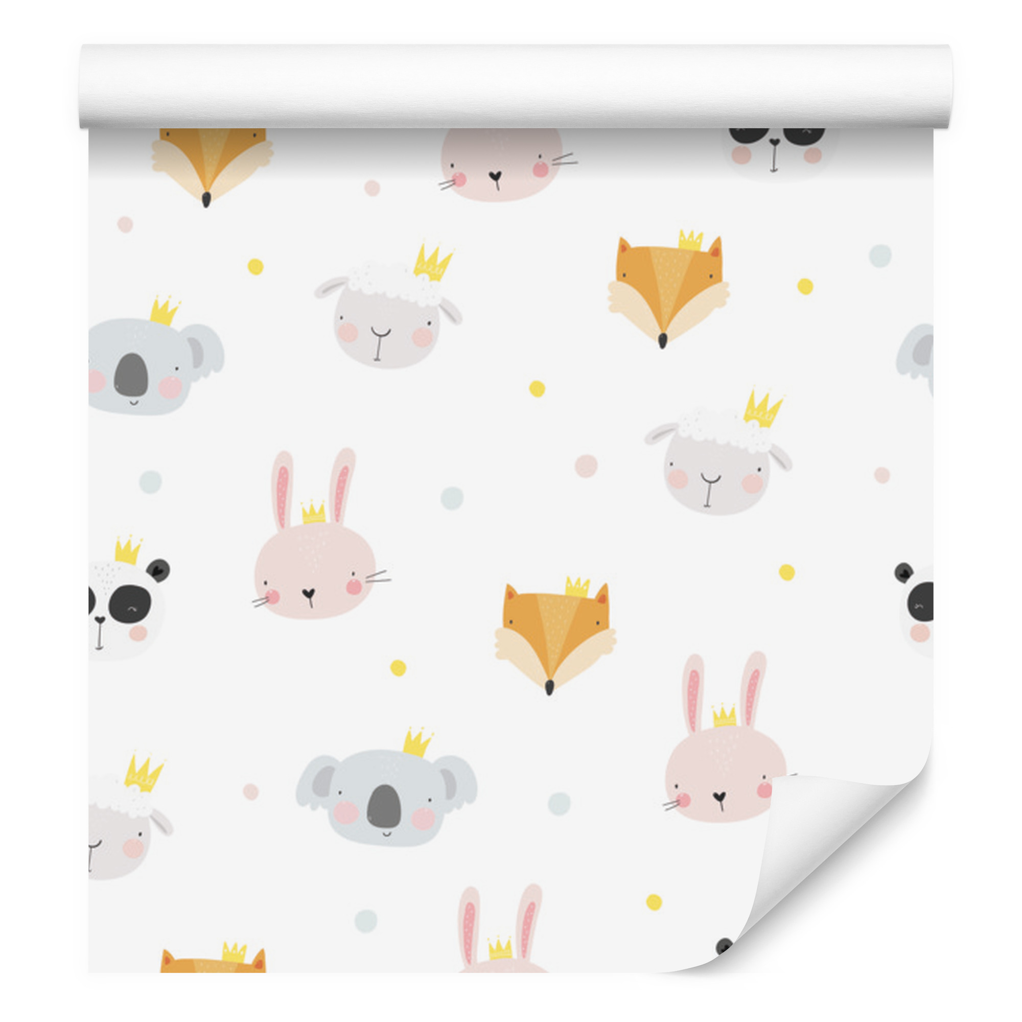 Tapete Mit Tiermotiven (füchse, Schafe, Pandas) Für Wohn- Und Schlafzimmer, 50 X 1000 Cm