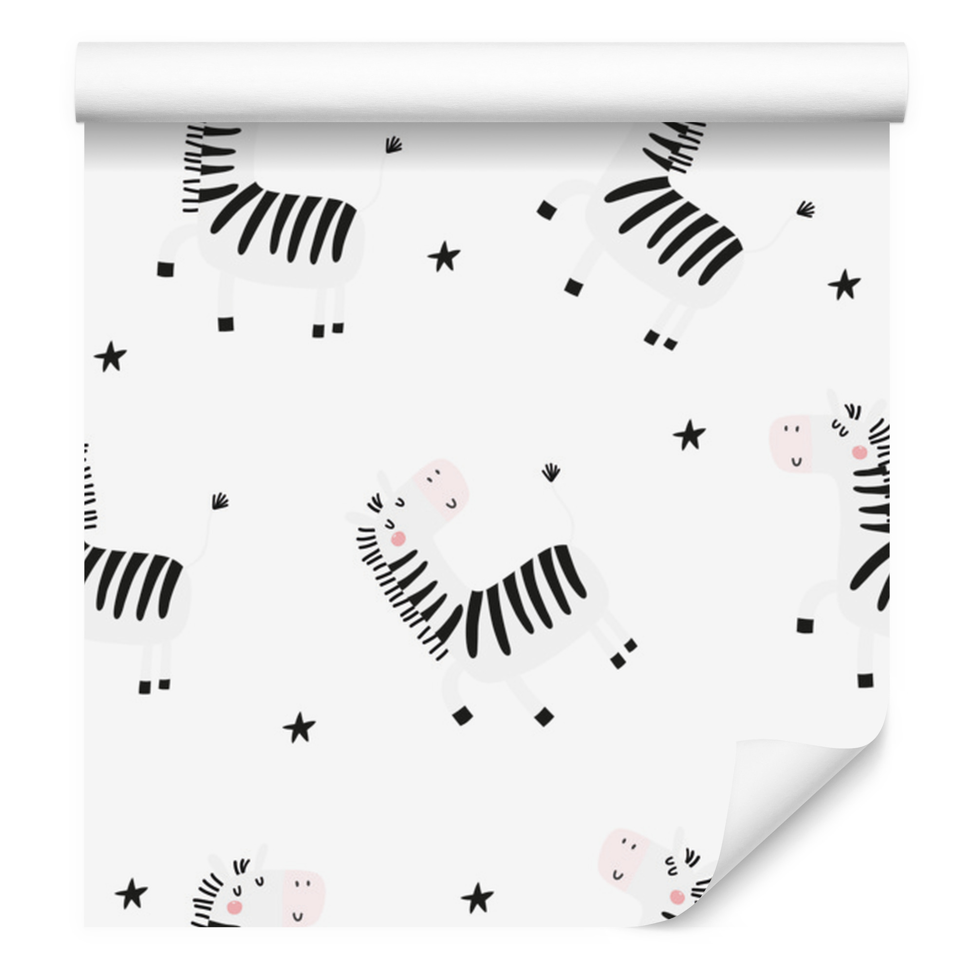 Zebra- Und Sternen-tiertapete Für Wohn- Und Schlafzimmer, 50 X 1000 Cm