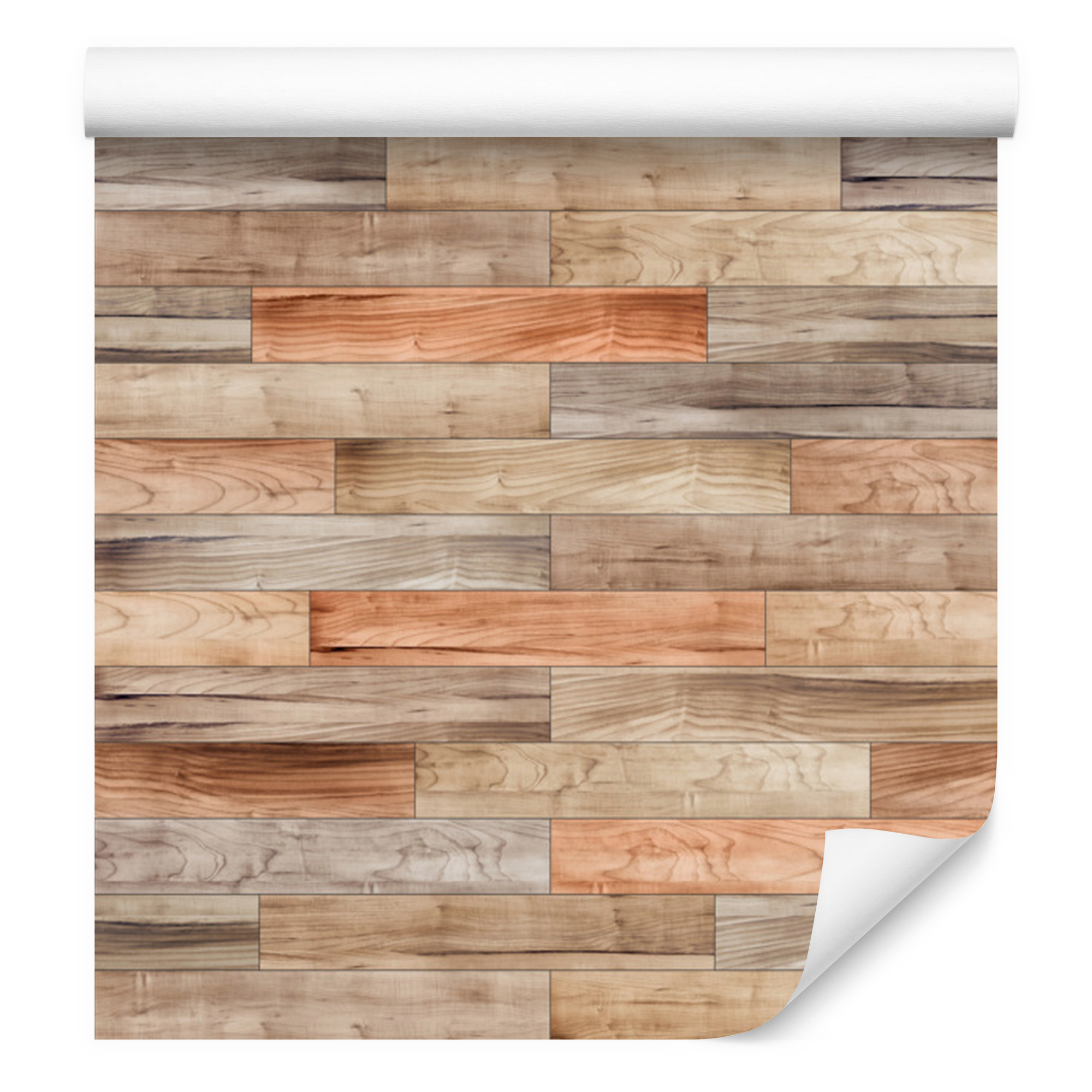 Tapete Mit Verschiedenen Holzpaneelen Für Wohn- Und Schlafzimmer, 50 X 1000 Cm