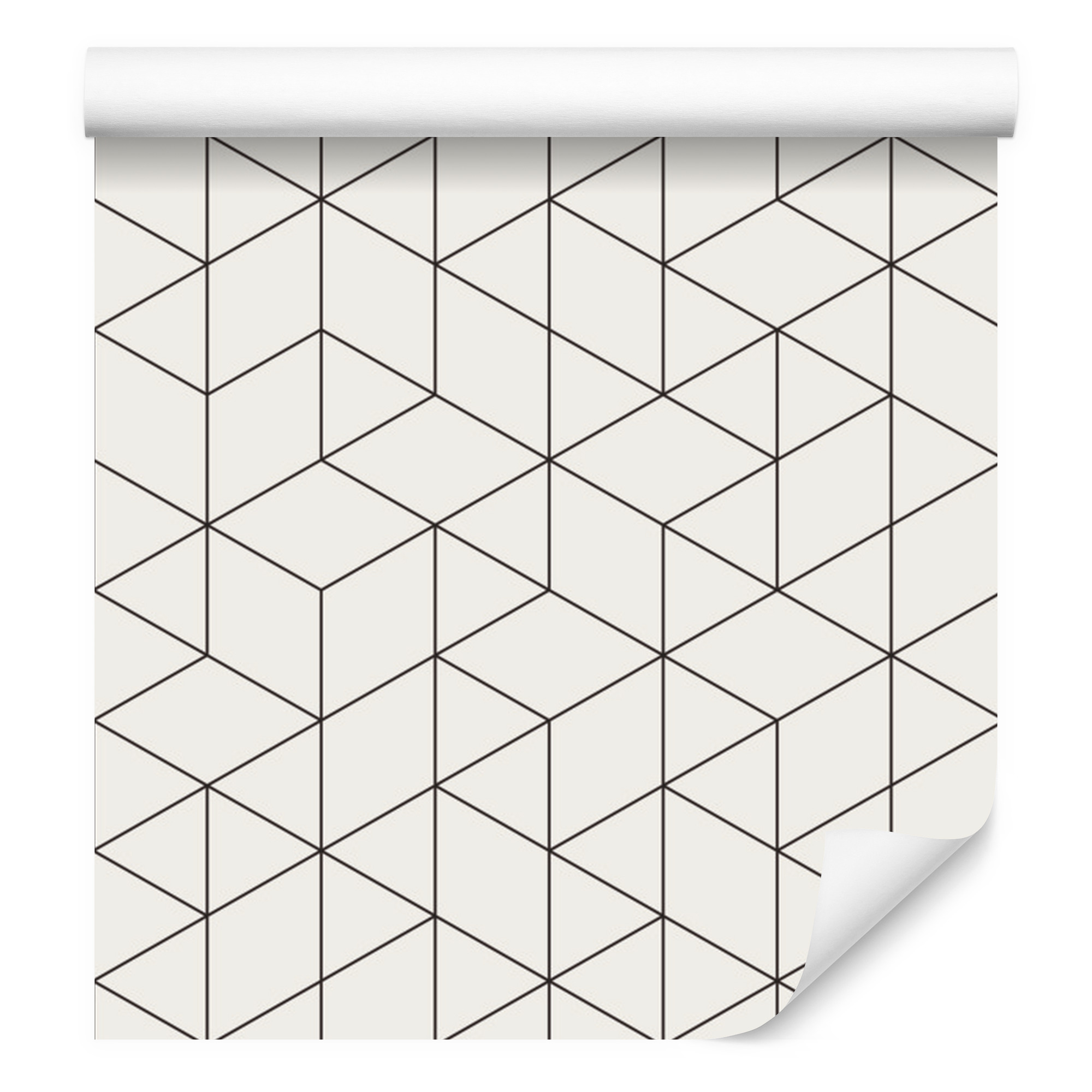 Geometrische Und Würfelförmige Tapete Für Wohn- Und Schlafzimmer, 50 X 1000 Cm