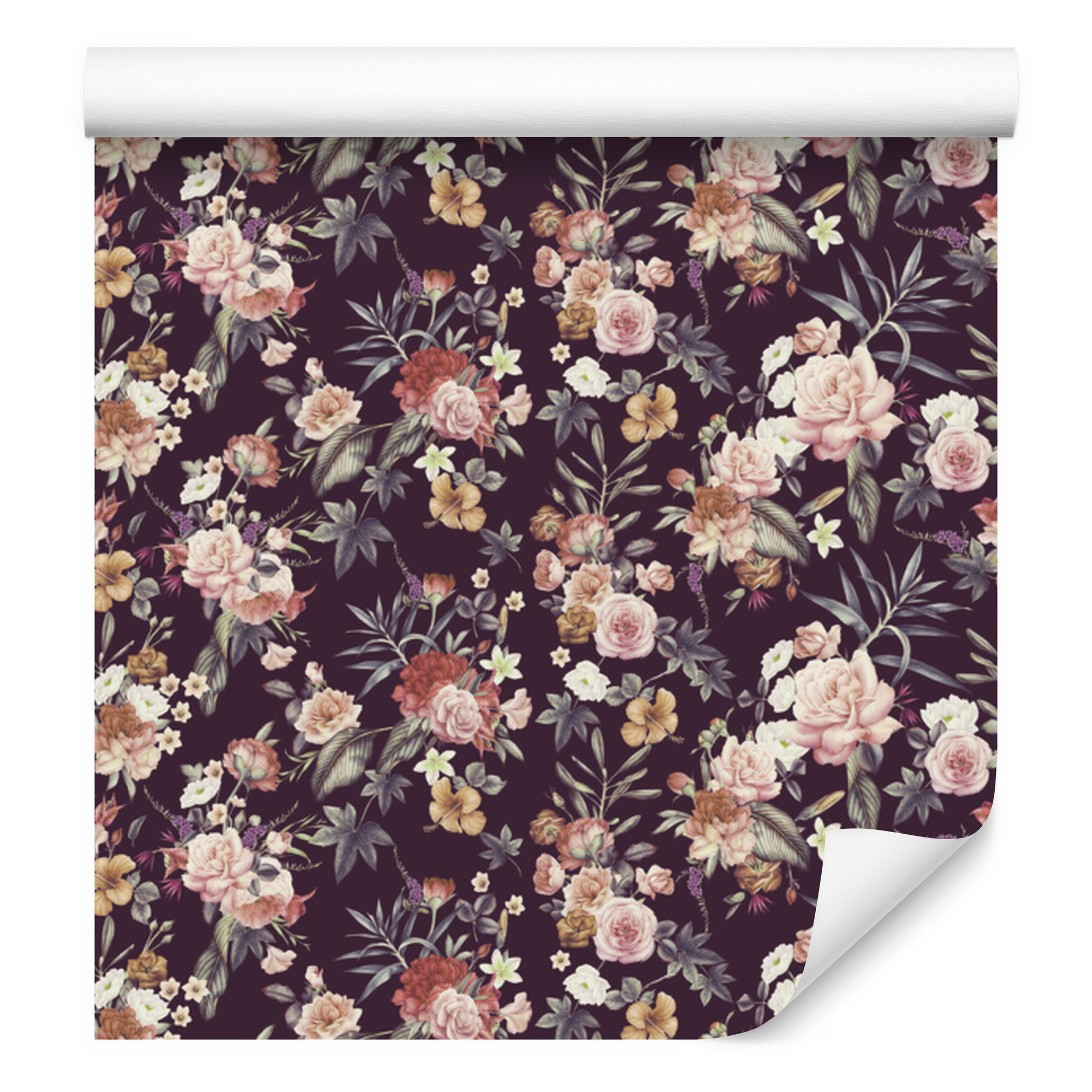 Vintage-blumentapete Für Wohn- Und Schlafzimmer, 50 X 1000 Cm